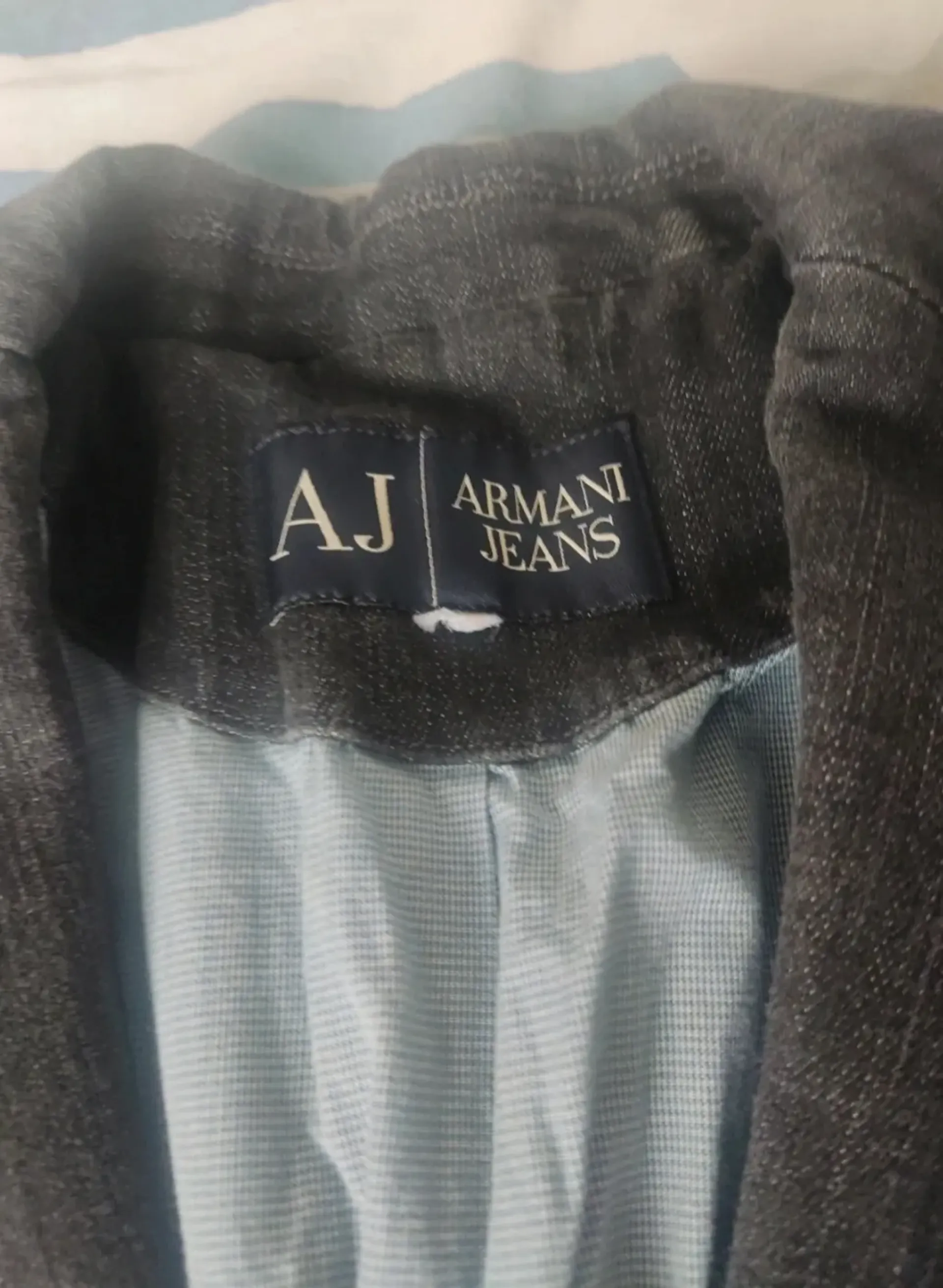 Armani Jeans melna džinsu jaka, S izmērs, 2. fotoattēls no 2