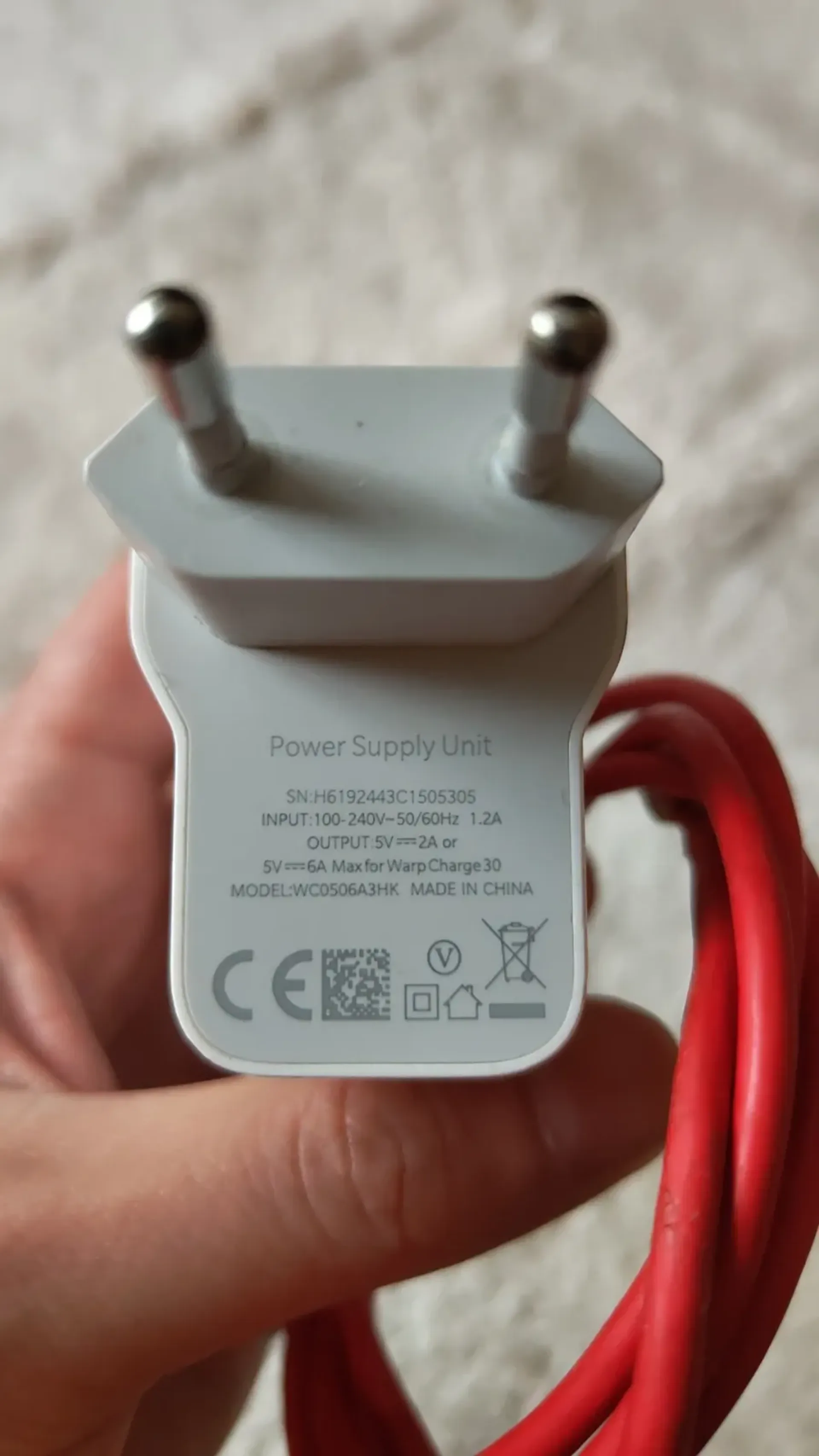 OnePlus 6A Max Warp Charge 30 barošanas bloks, 2. fotoattēls no 5